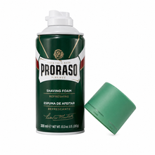 Load image into Gallery viewer, Proraso Shaving Foam Refresh Eucalyptus &amp; Menthol 300ml Open