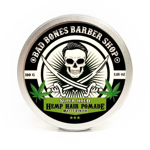 Bad Bones Barber Shop Super Hold Hemp Hair Pomade 110G