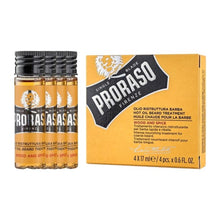 Load image into Gallery viewer, Proraso Wood &amp; Spice Hot Oil Beard Treatment - 4 x 17ml