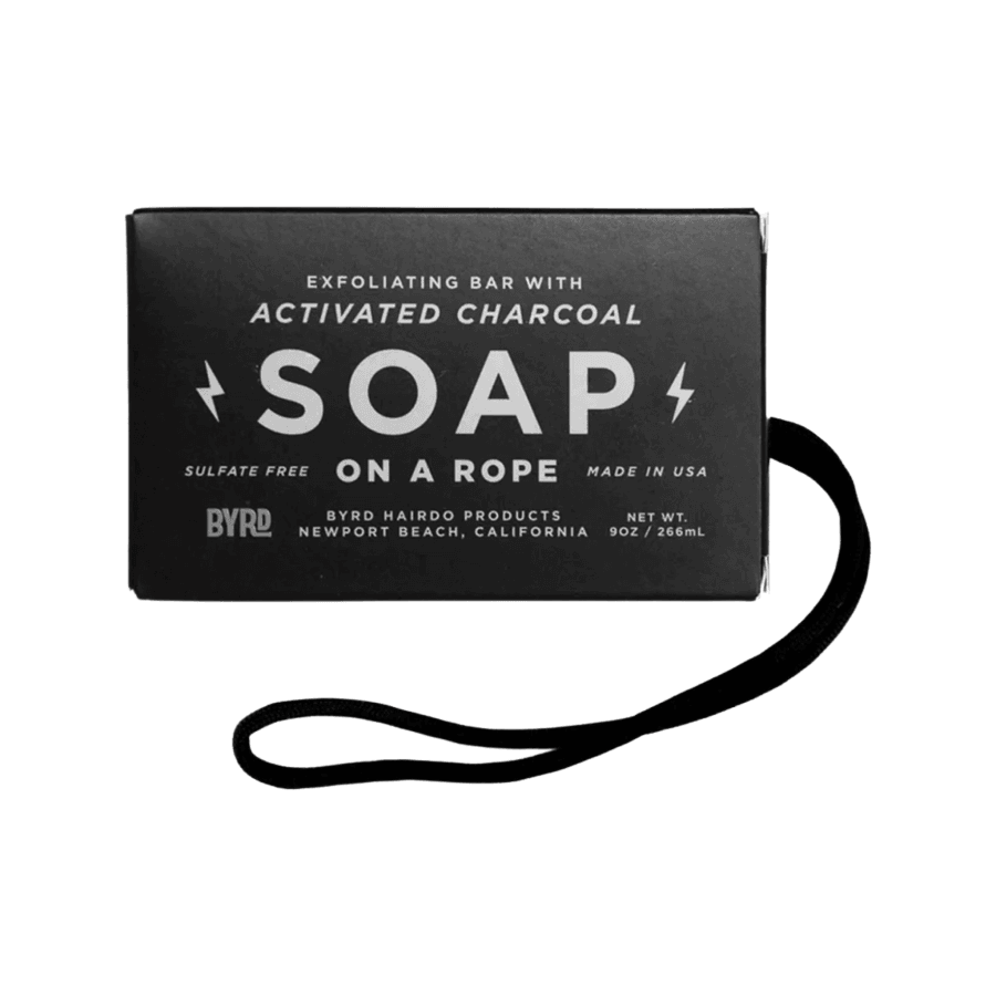 Byrd Activated Charcoal Soap On A Rope 266Ml