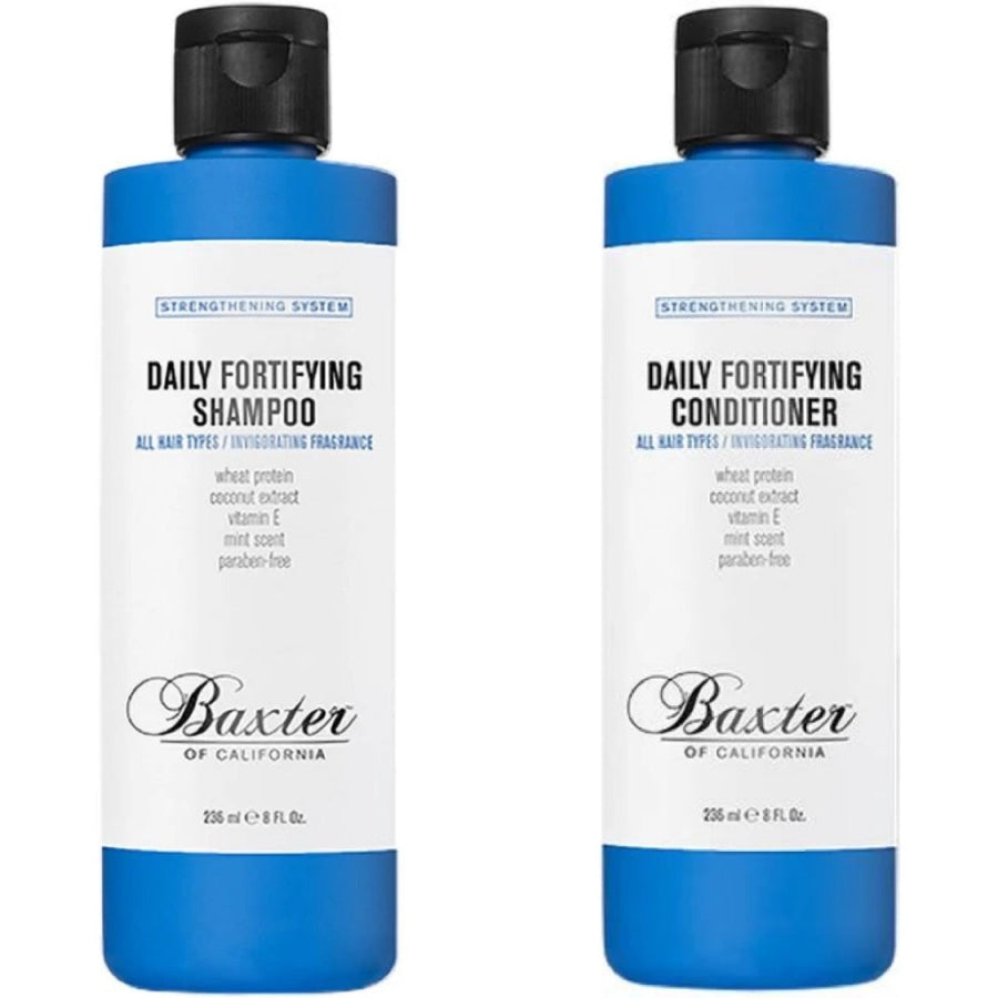 Baxter Of California Daily Fortifying Shampoo & Conditioner 236Ml (Twin Pack) Of