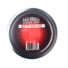 Load image into Gallery viewer, Bad Bones Barber Shop Matte Hair Glue Hemp Hair Pomade 110g