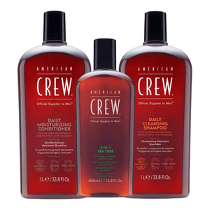 American Crew Shampoo Conditioner Duo & Body Pack 2250Ml